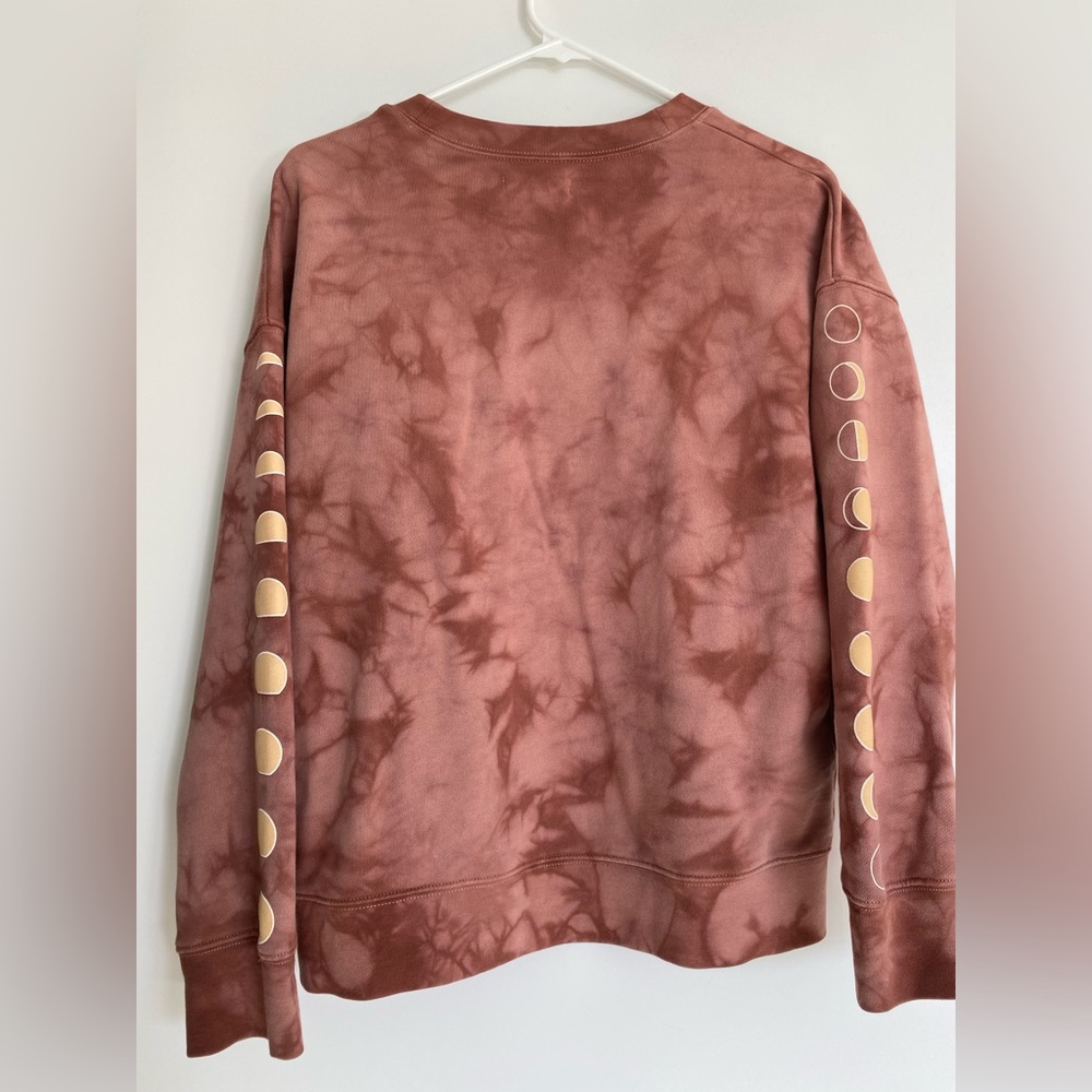 MADEWELL Moon Phases Tie Dye Crewneck Pullover Sweatshirt Women’s Size:Small EUC - Picture 4 of 10